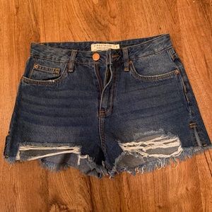 Streetwear Society Distressed Denim Shorts - Size 3